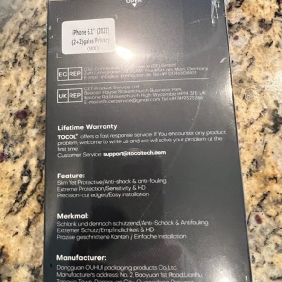 IPhone 14 Privacy Screen Protector plus 2 pack Camera Lens Protector - Picture 2 of 3